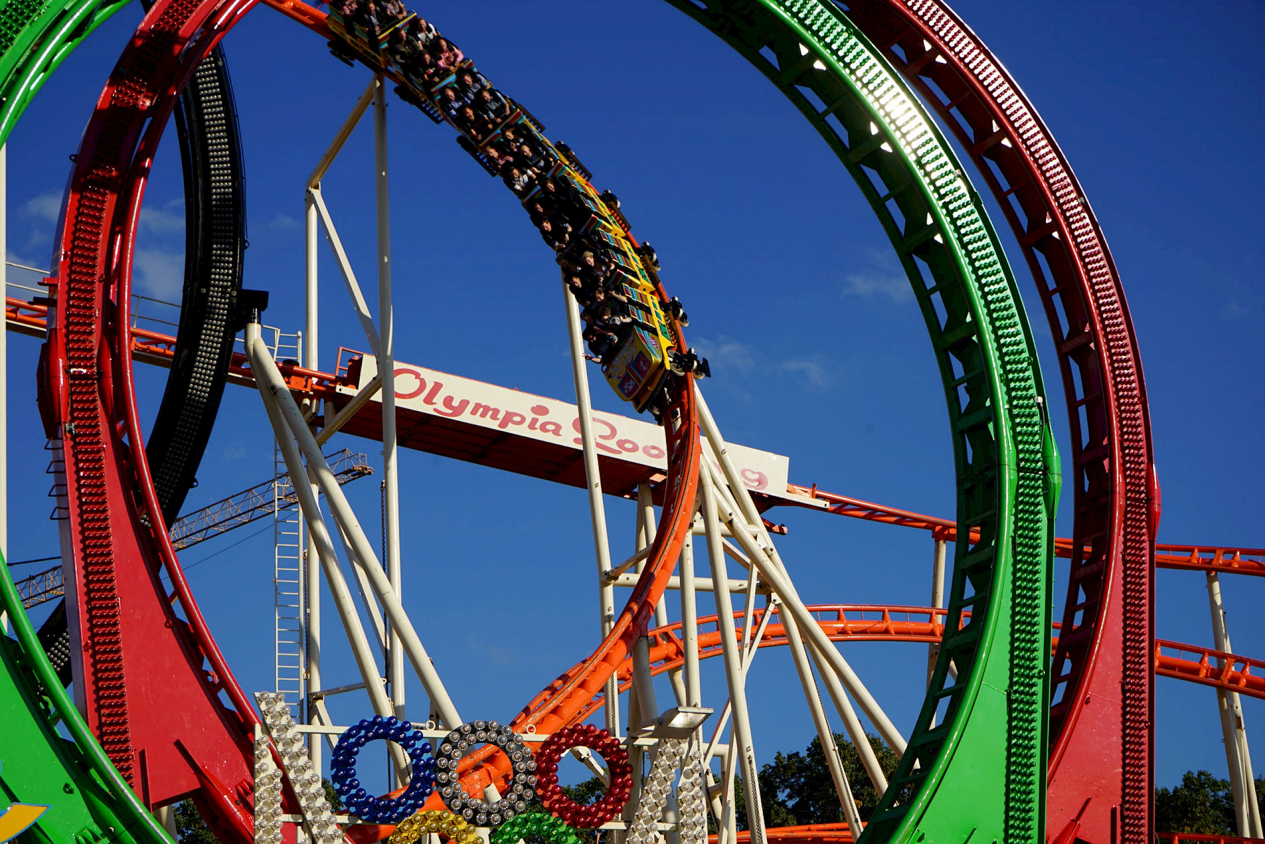 Olympia-Looping - a roller coaster at the Oktoberfest 2019